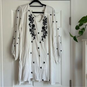 Rebellion white gauze mini dress size 2x